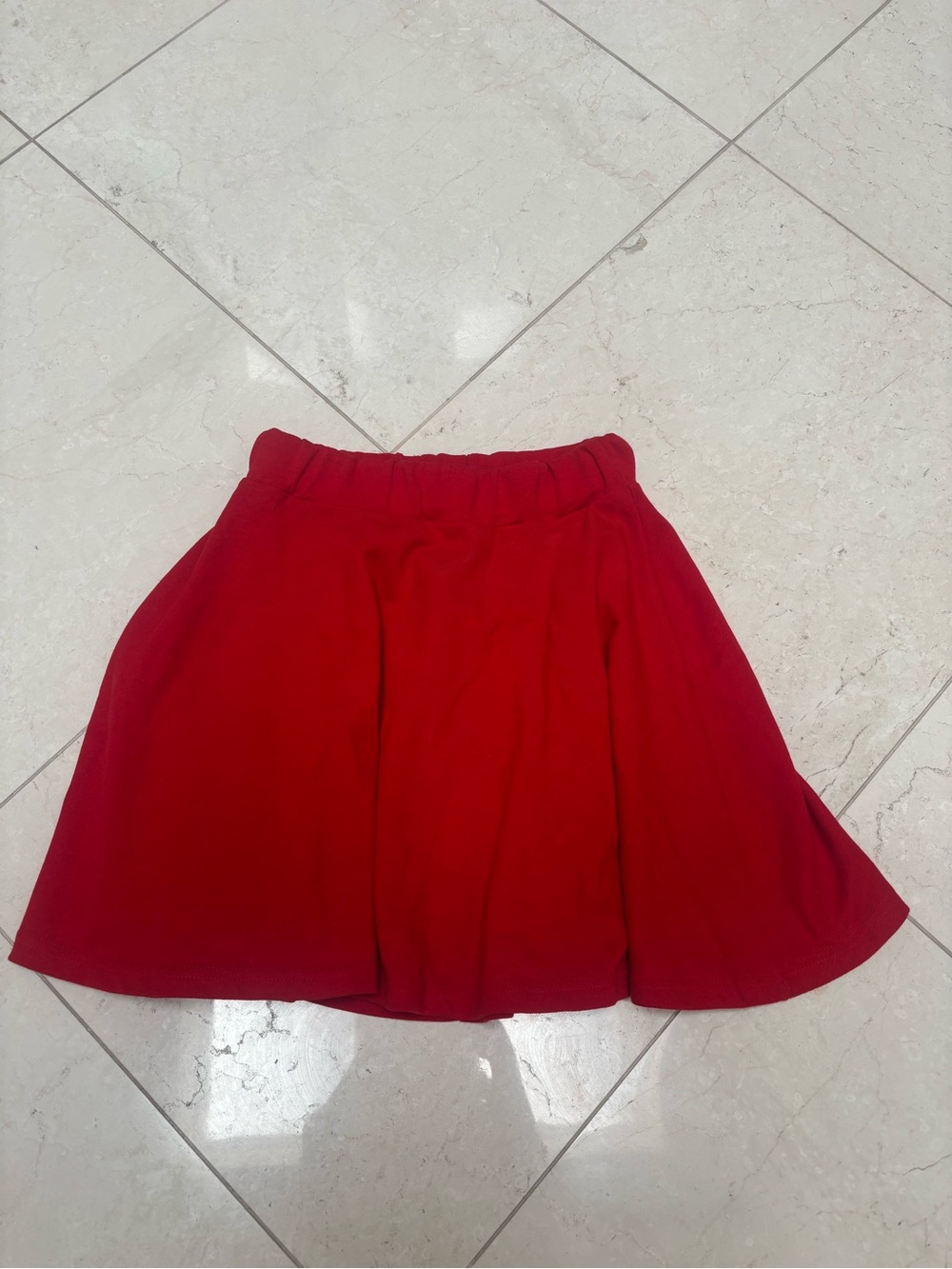 Red Flowy Skirt